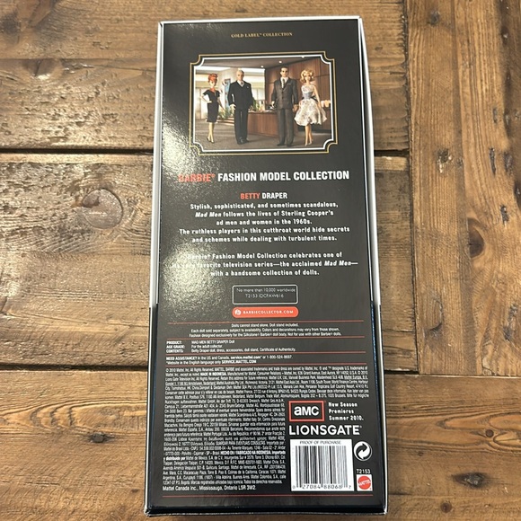 NIB Mad Men Betty Draper Silkstone Barbie - Picture 7 of 7